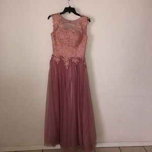 Blush pink formal dress